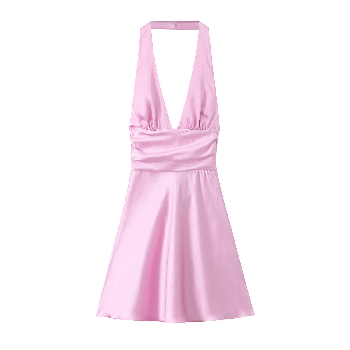 French Fashion Silk Satin Sexy Sling Dress