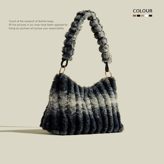 Plush Underarm Shoulder Bag