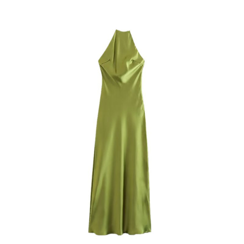 Sling Silk Satin Texture Dress