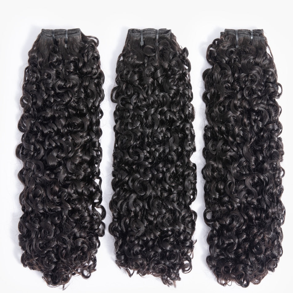 Small Spirals Curly Bundles Brazilian  Kinky Curly Human Hair