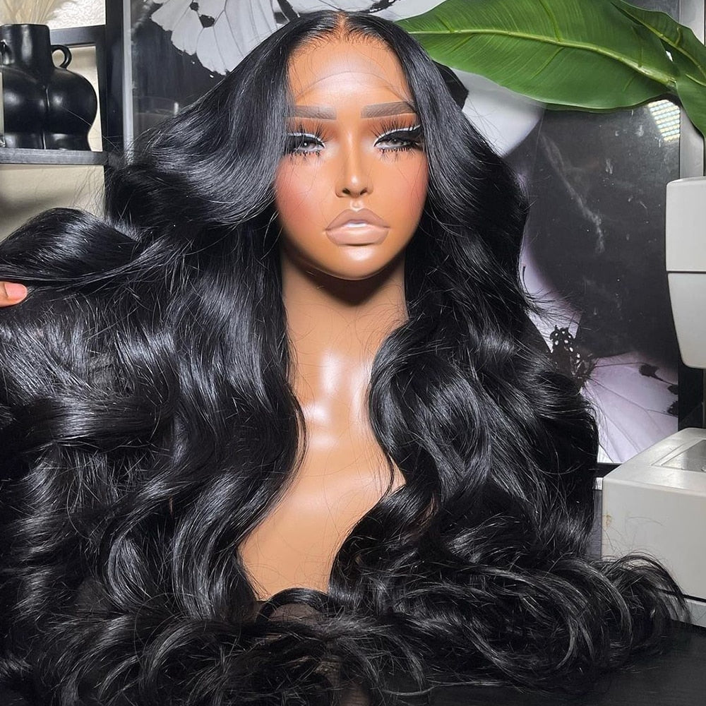 30inch Body Wave Lace Front Wig 4x4 Lace Closure Wig HD Lace Frontal