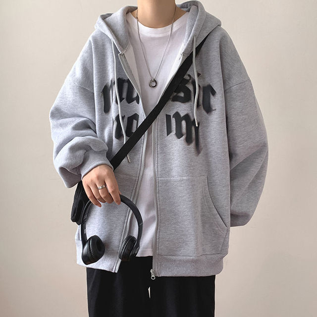 Zip Hoodie Rhinestone Skeleton Goth Sweatshirt Sport Coat Pullover Men&#39;s Gothic Long Sleeve Oversized Hoodie Y2k Jacket Hoodies