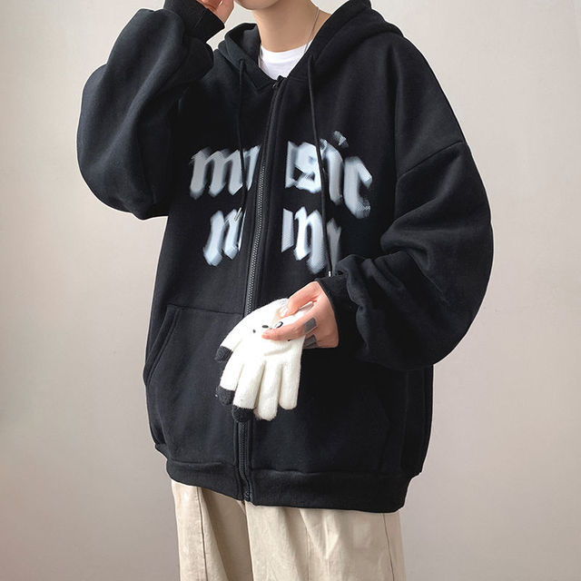 Zip Hoodie Rhinestone Skeleton Goth Sweatshirt Sport Coat Pullover Men&#39;s Gothic Long Sleeve Oversized Hoodie Y2k Jacket Hoodies